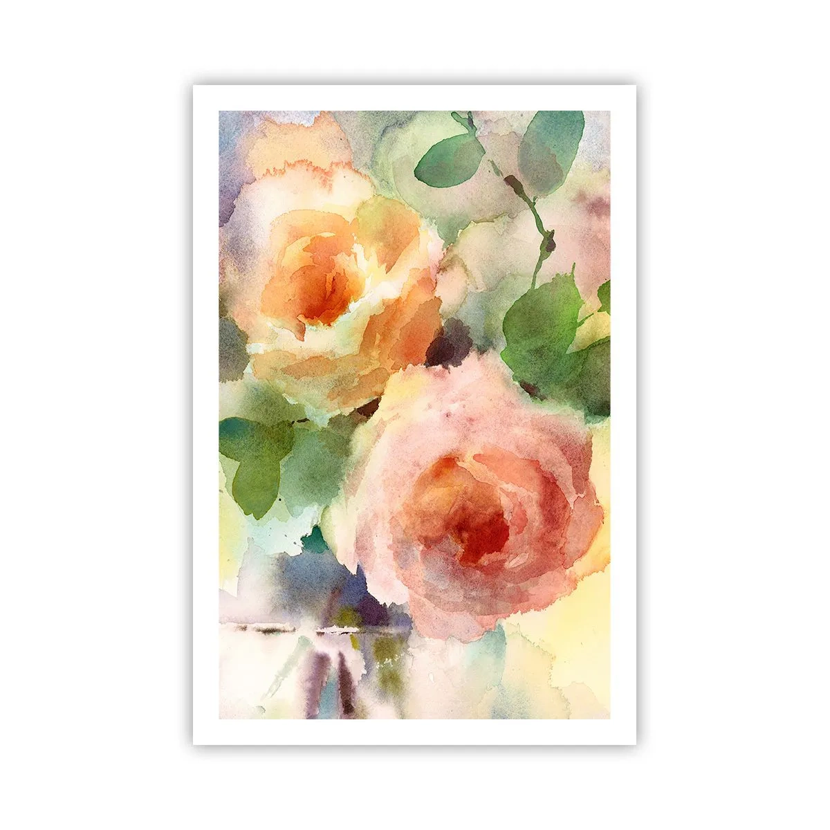 Affiche - Poster - Délicat comme l'aquarelle - 61x91 cm