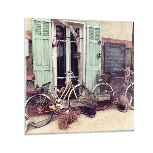 Impression sur verre - Image sur verre - Que la province vive - 30x30 cm