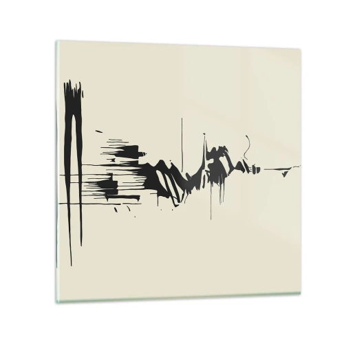 Impression sur verre - Image sur verre - Abstraction hâtive - 30x30 cm