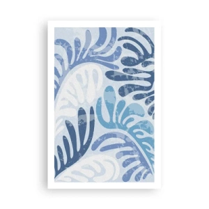 Affiche - Poster - Fougères bleues - 61x91 cm