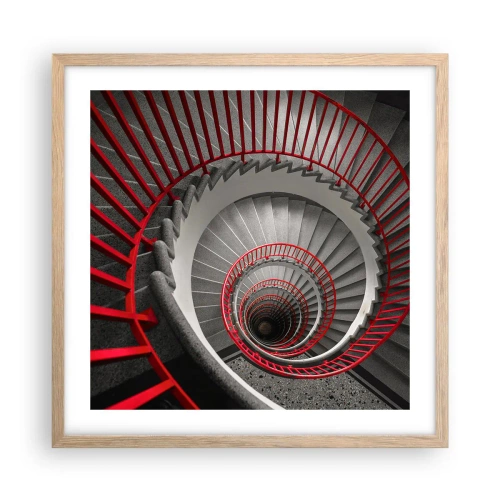 Affiche dans un chêne clair - Poster - Amusement architectural - 50x50 cm