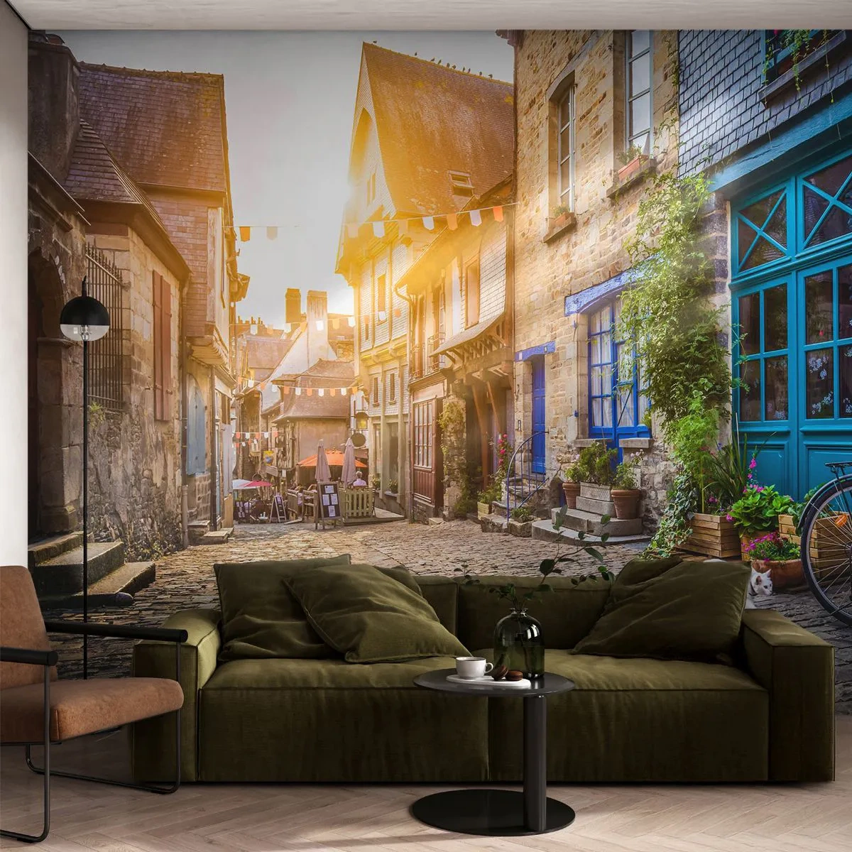 Papier Peint Photo Premium Sand - Aux confins du monde - Ville, France, Architecture - 350x256 cm