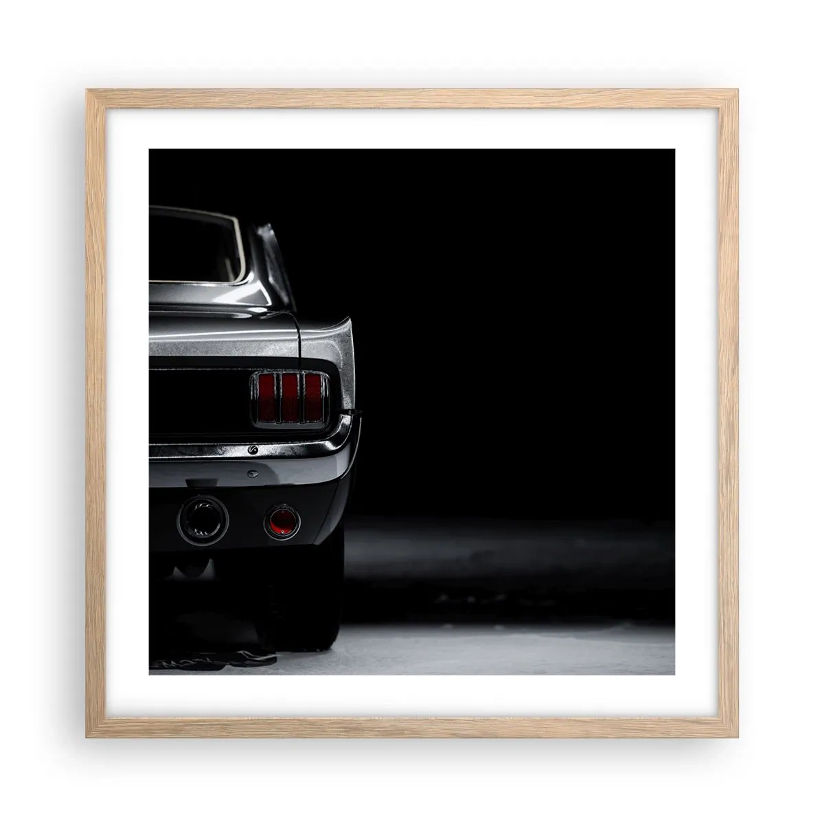 Affiche dans un chêne clair - Poster - Le charme du classique - 50x50 cm