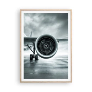 Affiche dans un chêne clair - Poster - Sent la force! - 70x100 cm