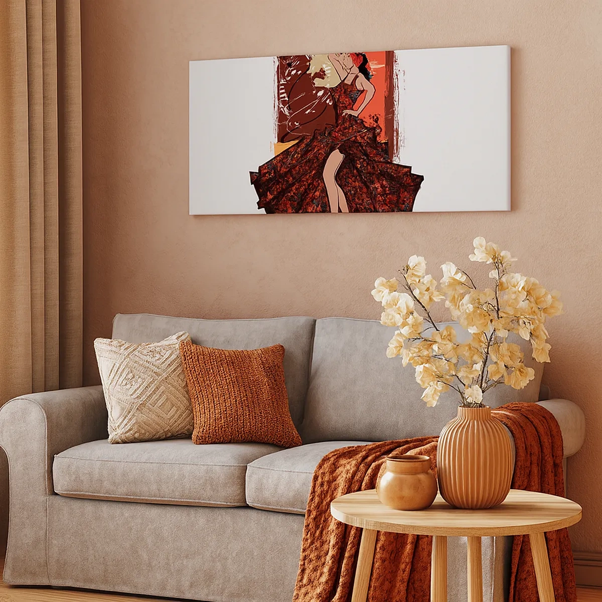 Impression sur toile - Image sur toile - Au rythme du cœur - 30x30 cm