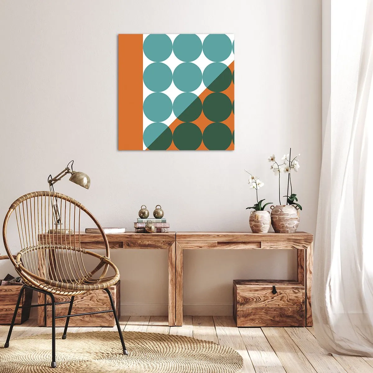 Impression sur toile - Image sur toile - En haut et en diagonale - 50x50 cm