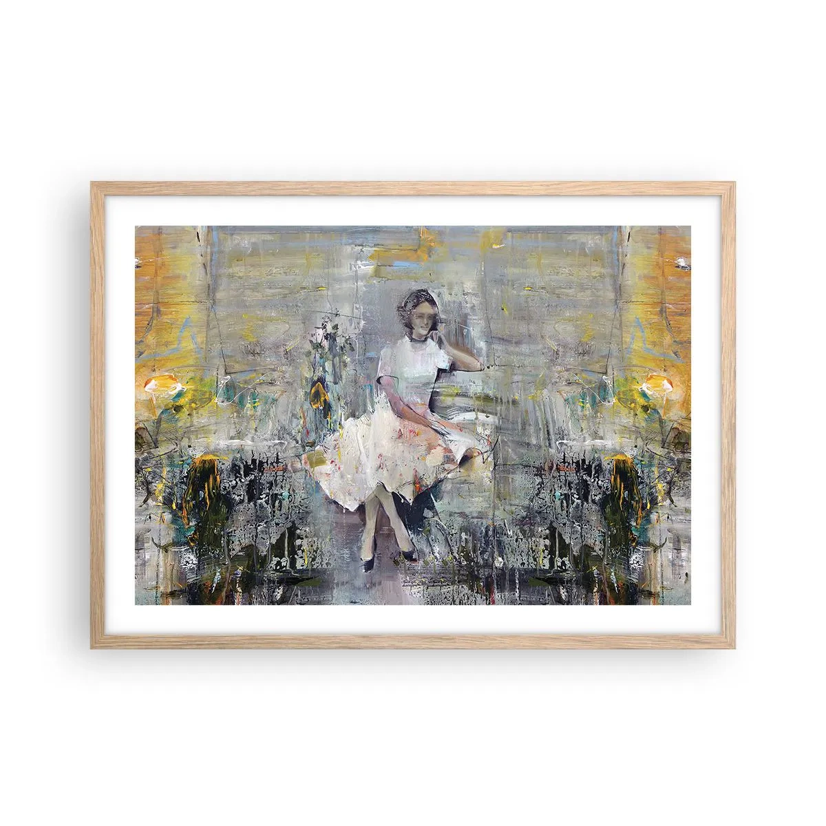 Affiche dans un chêne clair - Poster - Classique et moderne - 70x50 cm