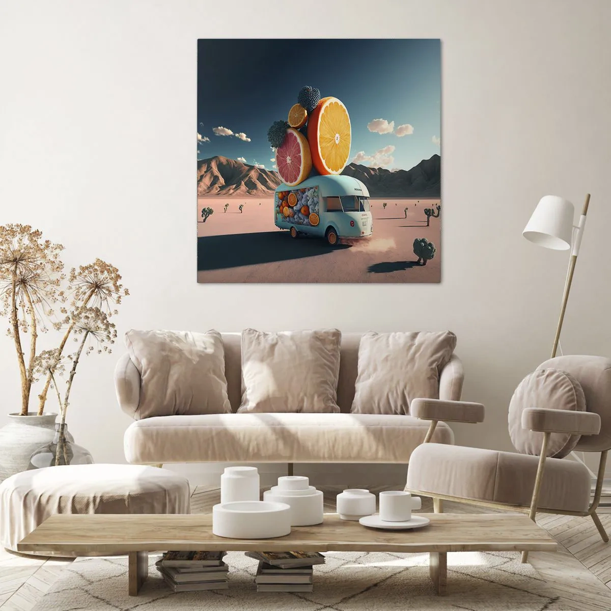 Impression sur toile - Image sur toile - Le goût des vacances - 70x70 cm