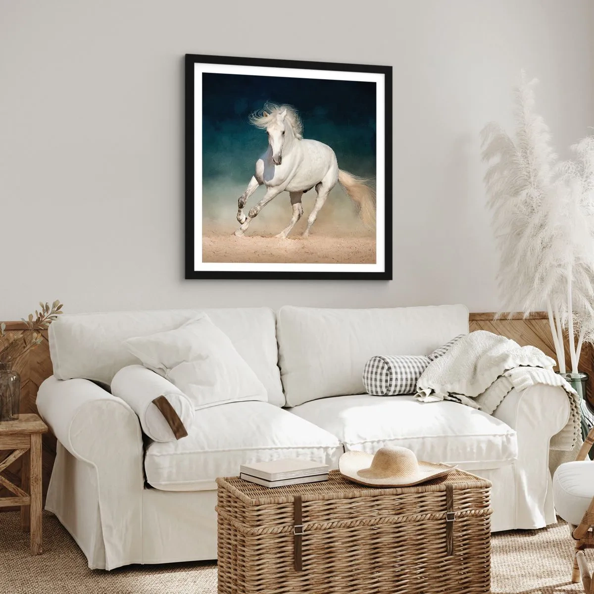 Affiche dans un cadre noir - Poster - La liberté à l'état pur - 30x30 cm