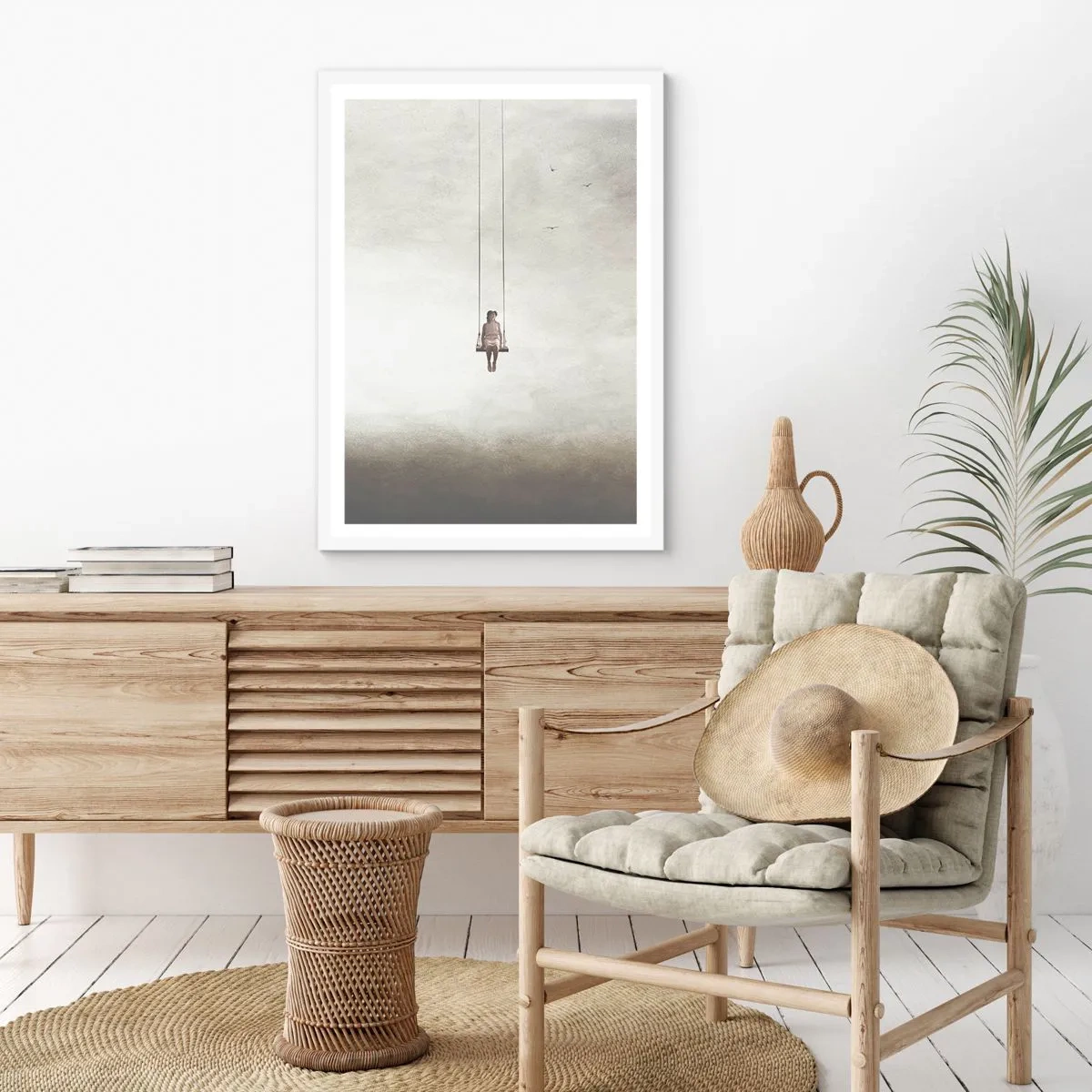 Affiche dans un cadre blanc - Poster - Enfant en nous - 70x100 cm