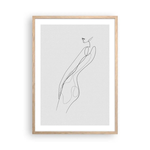 Affiche dans un chêne clair - Poster - Juste une promesse - 50x70 cm