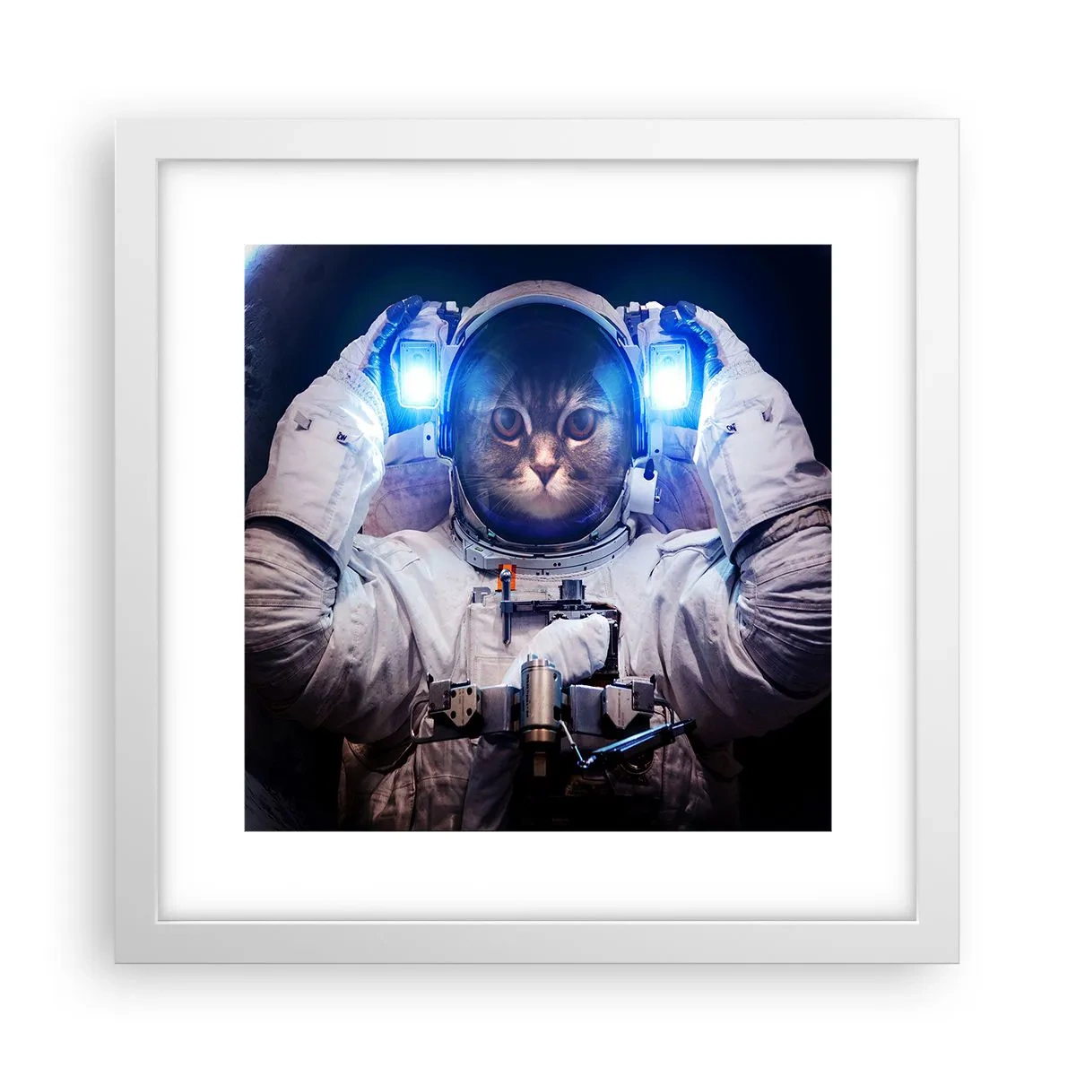 Affiche dans un cadre blanc - Poster - Houston, vous avez un problème - 30x30 cm