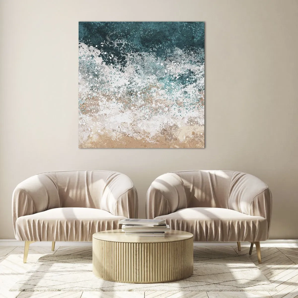Impression sur verre - Image sur verre - Histoires de la mer - 40x40 cm