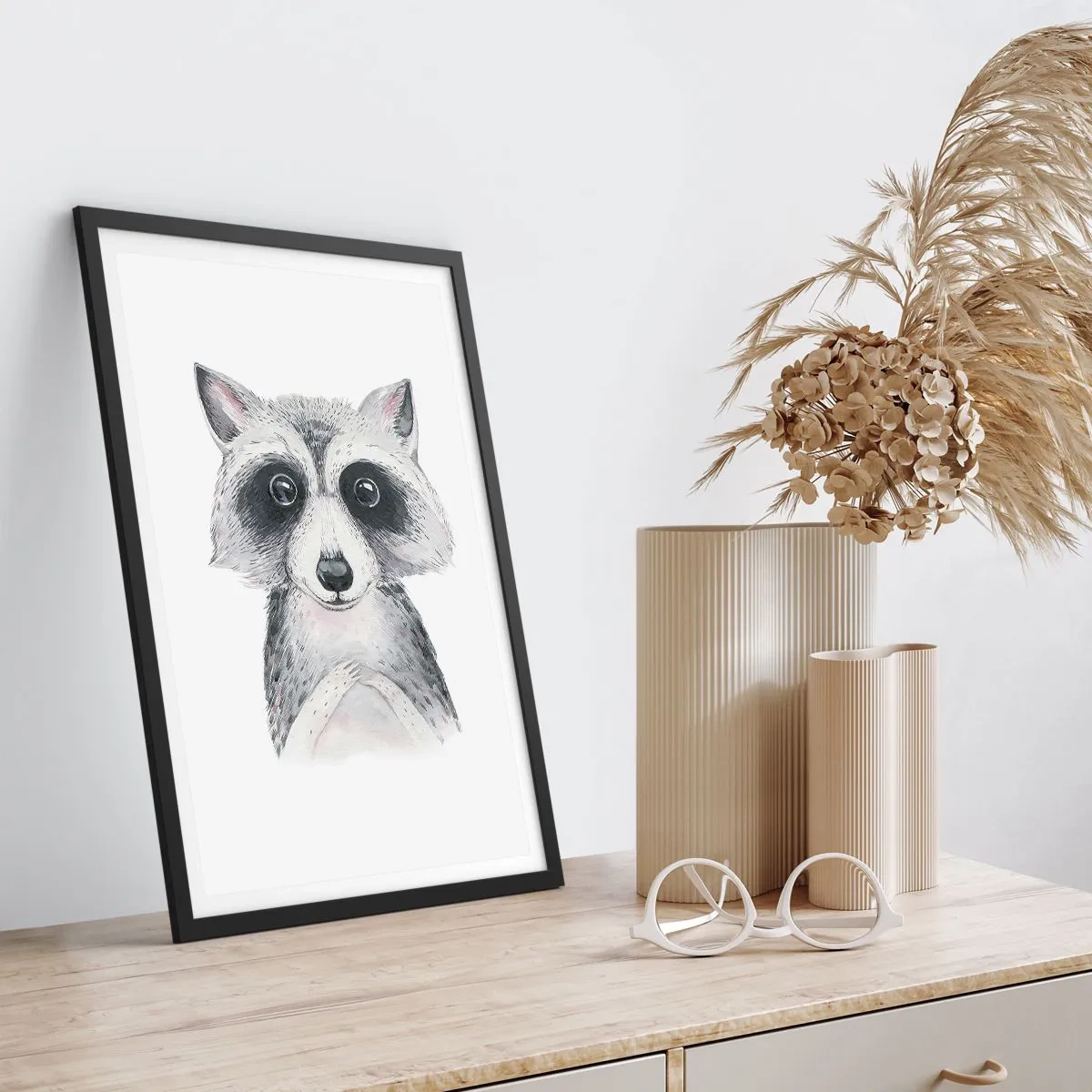 Affiche dans un cadre noir - Poster - Un moment pour s'émouvoir - 30x40 cm