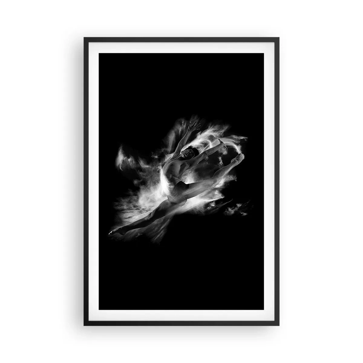 Affiche dans un cadre noir - Poster - Coincé en l'air - 61x91 cm