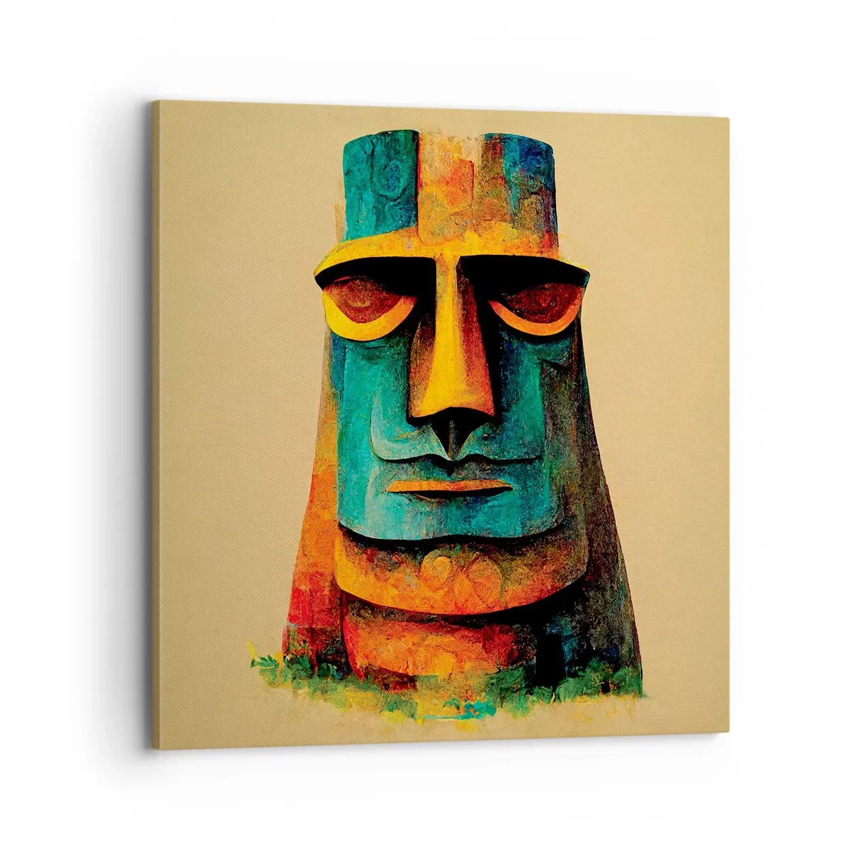 Impression sur toile - Image sur toile - Statuesque et sympathique - 70x70 cm