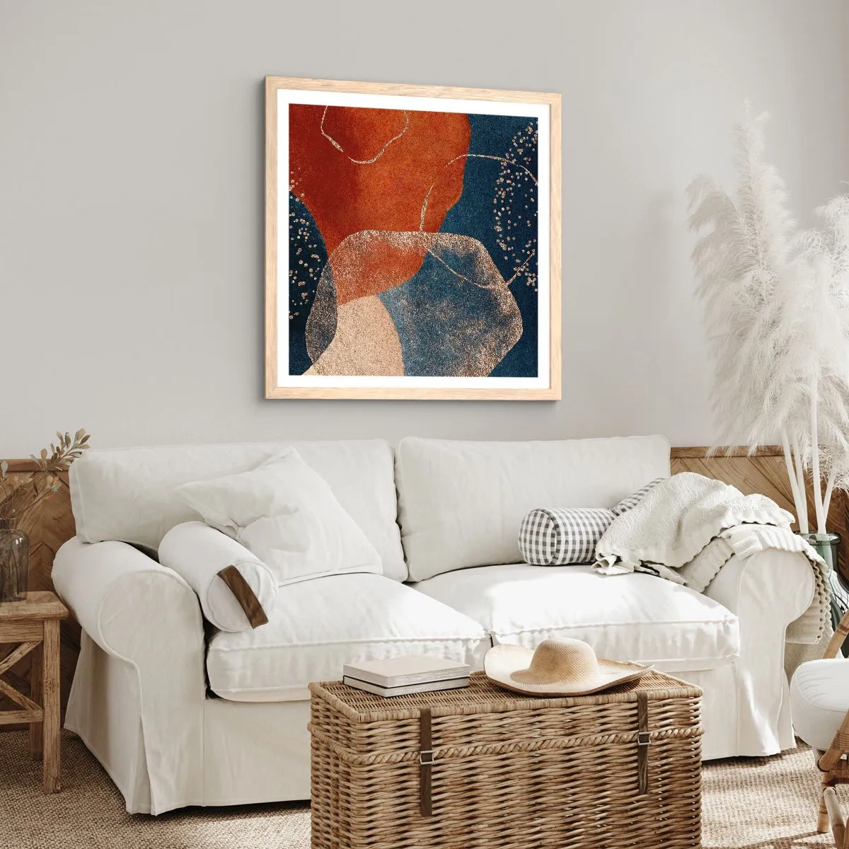 Affiche dans un chêne clair - Poster - La légèreté de l'être - 50x50 cm