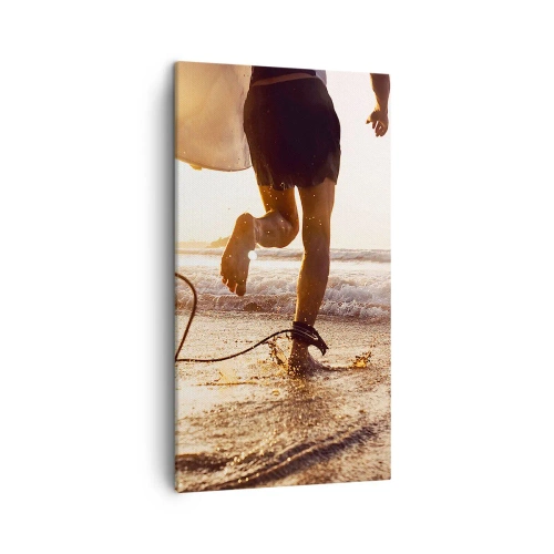 Impression sur toile - Image sur toile - A la rencontre des vagues - 45x80 cm