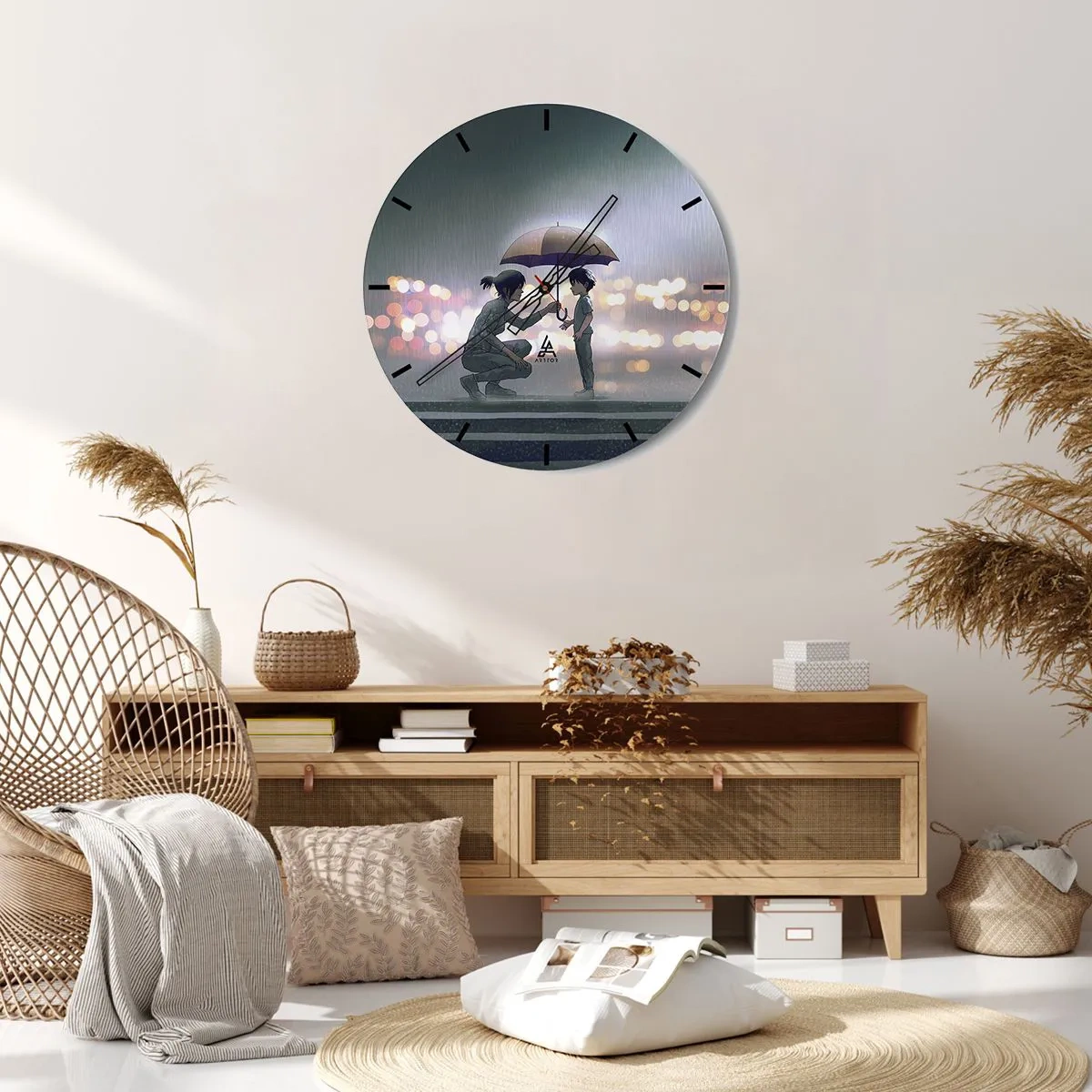 Horloge murale - Pendule murale - Et maintenant, tout va bien - 40x40 cm