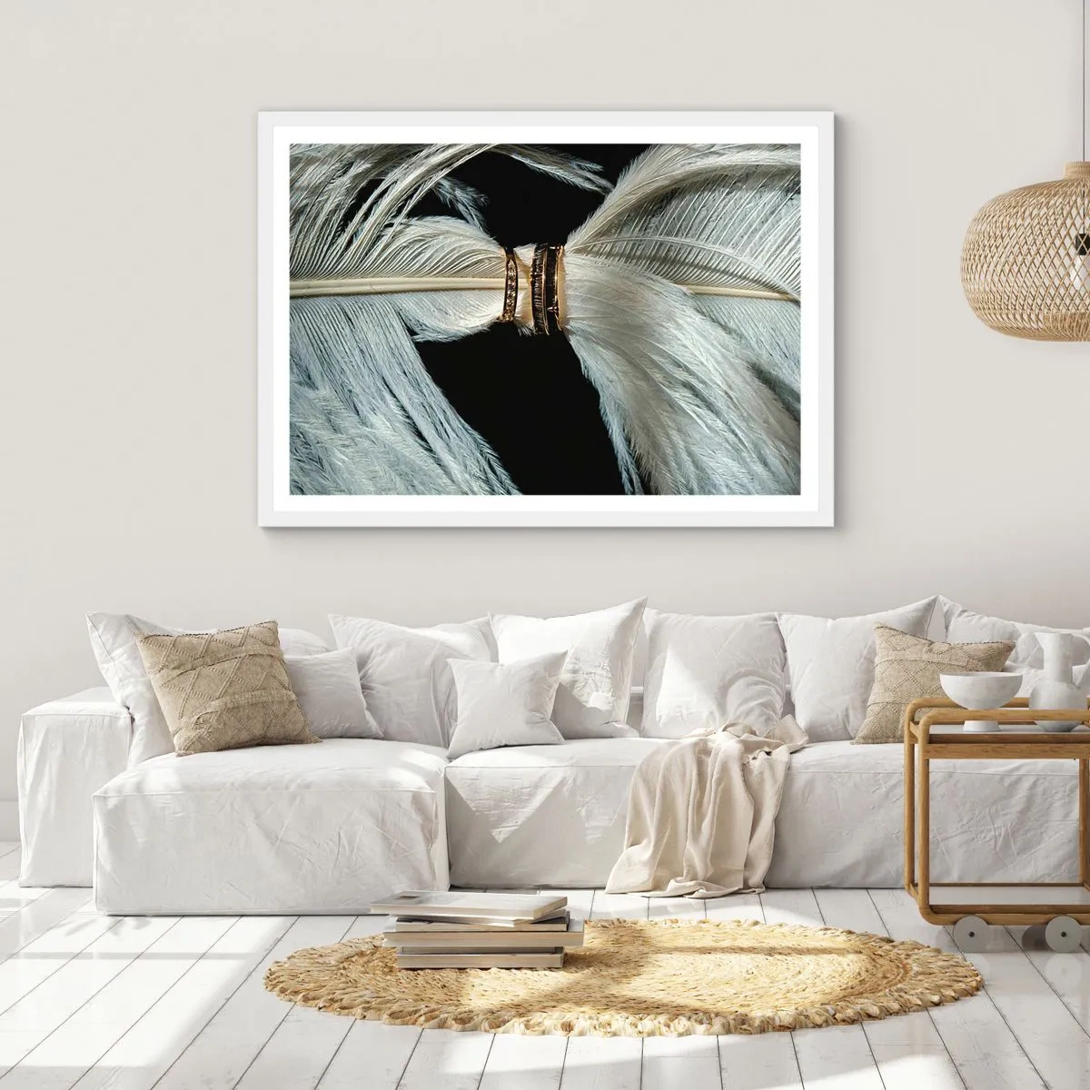 Affiche dans un cadre blanc - Poster - ... et je ne te laisserai pas ... - 100x70 cm