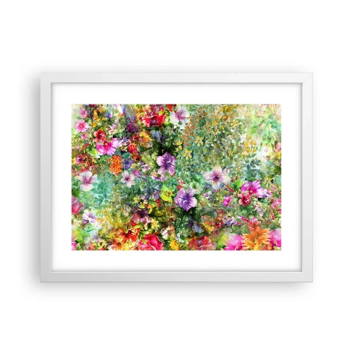 Affiche dans un cadre blanc - Poster - En fleurs pour la perdition - 40x30 cm