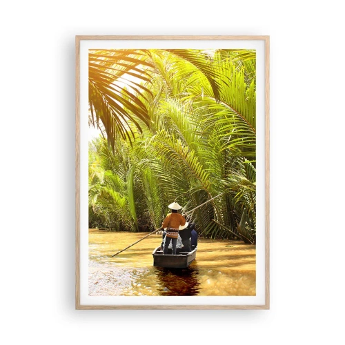 Affiche dans un chêne clair - Poster - Ravin de palmier - 70x100 cm