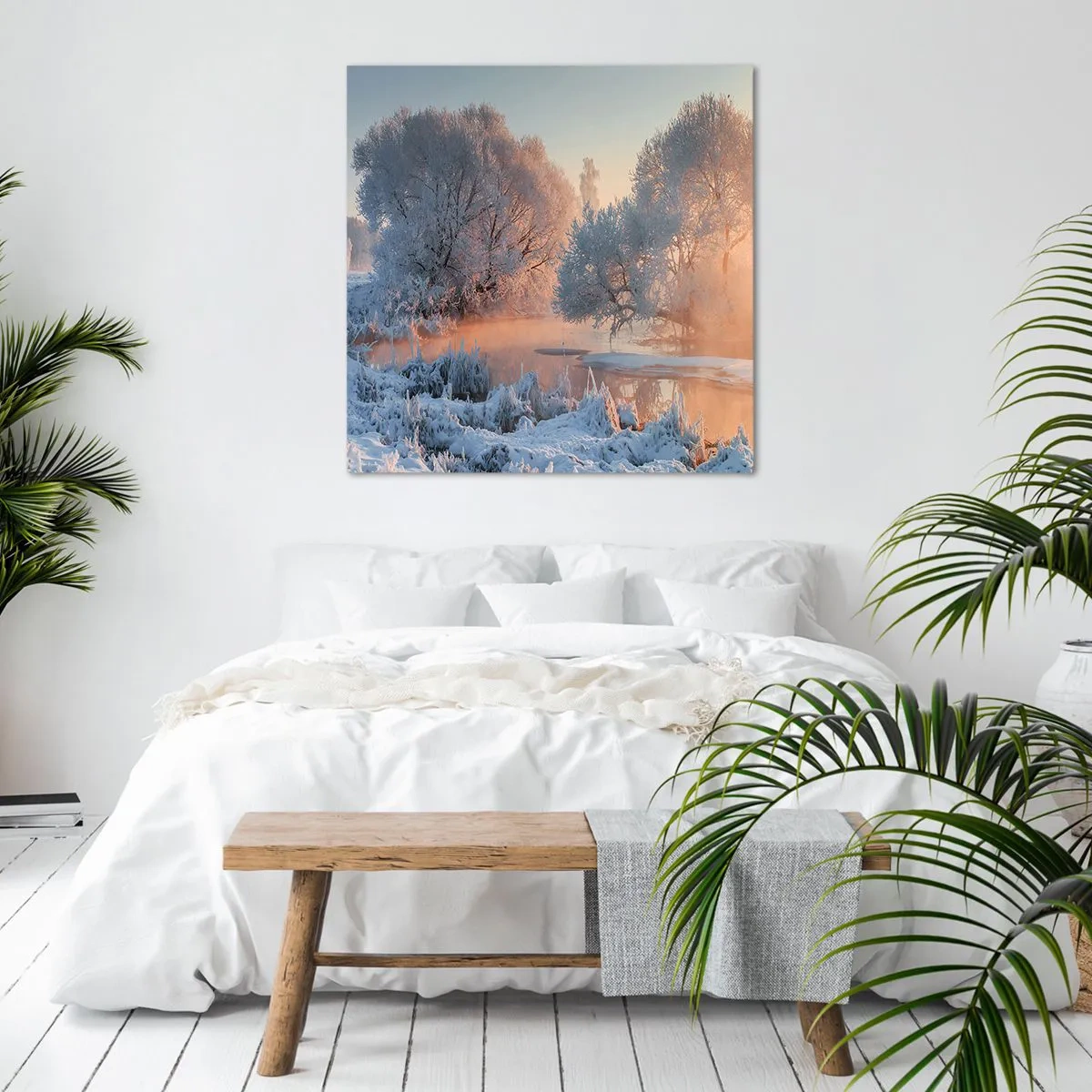 Impression sur toile - Image sur toile - Tout dans le soleil brille en cristal - 60x60 cm