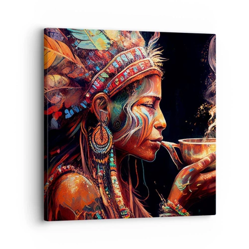 Impression sur toile - Image sur toile - Rituel magique - 30x30 cm