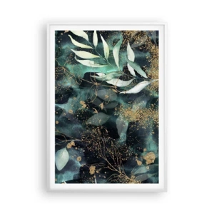 Affiche dans un cadre blanc - Poster - Jardin magique - 70x100 cm