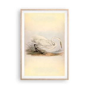 Affiche dans un chêne clair - Poster - Dame sur les joncs - 61x91 cm