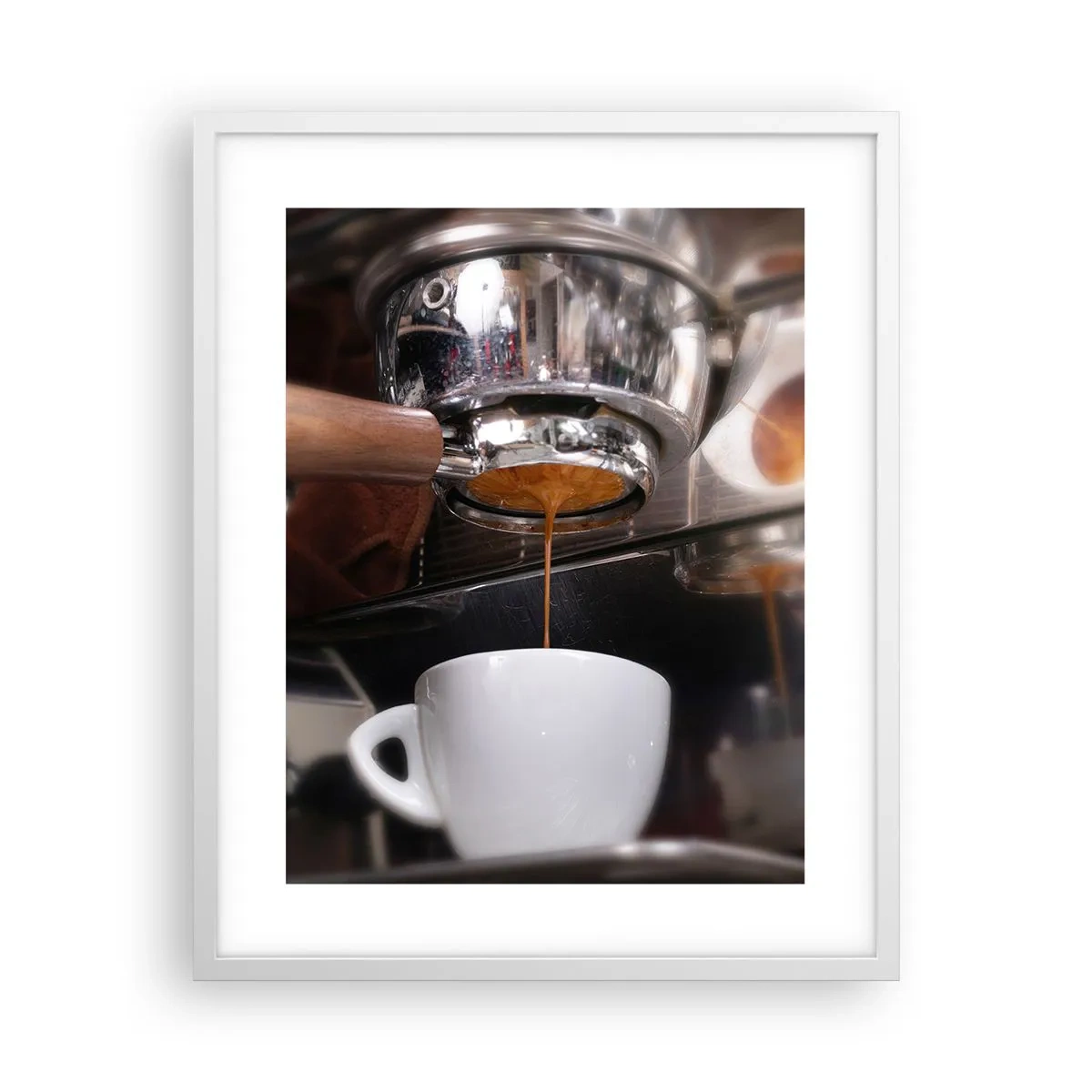 Affiche dans un cadre blanc - Poster - Bon moment de la journée - 40x50 cm
