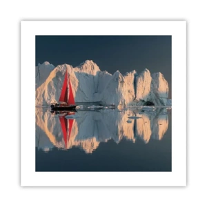 Affiche - Poster - Aux limites du monde - 40x40 cm