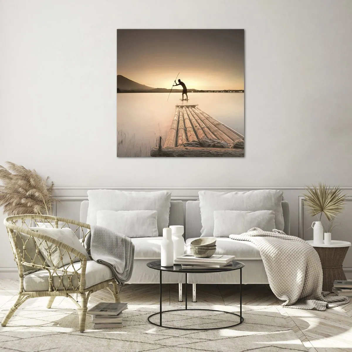 Impression sur verre - Image sur verre - Avant la fin du jour - 60x60 cm