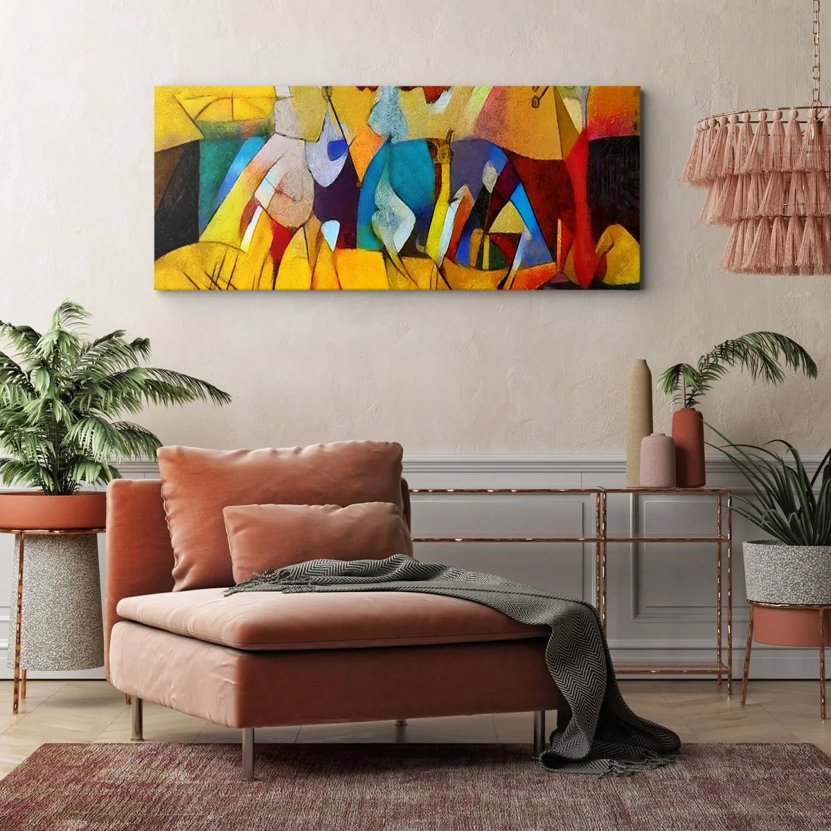 Impression sur toile - Image sur toile - Soleil - vie - joie - 100x40 cm