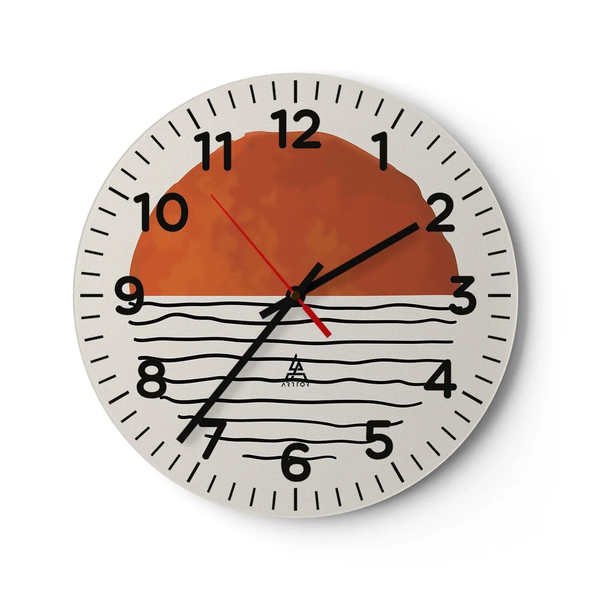 Horloge murale - Pendule murale - Dans un climat japonnais - 30x30 cm