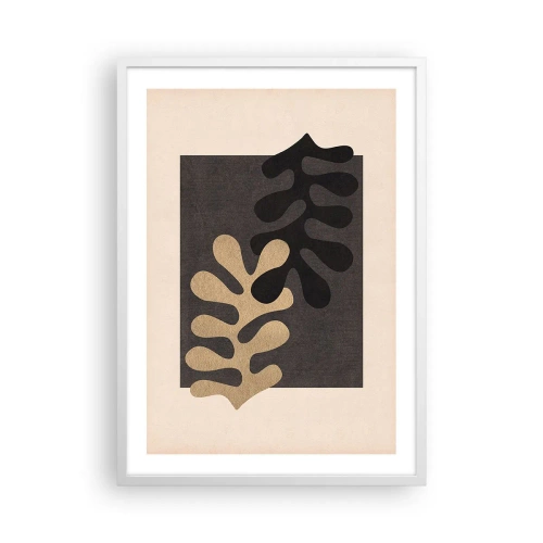 Affiche dans un cadre blanc - Poster - Absence et complément - 50x70 cm