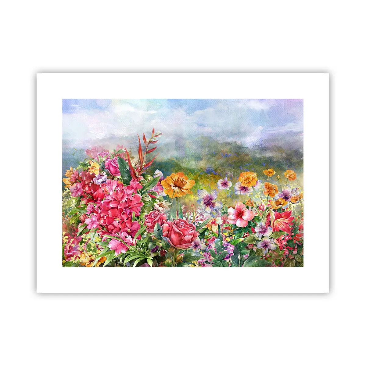 Affiche - Poster - Un jardin devenu fou - 40x30 cm