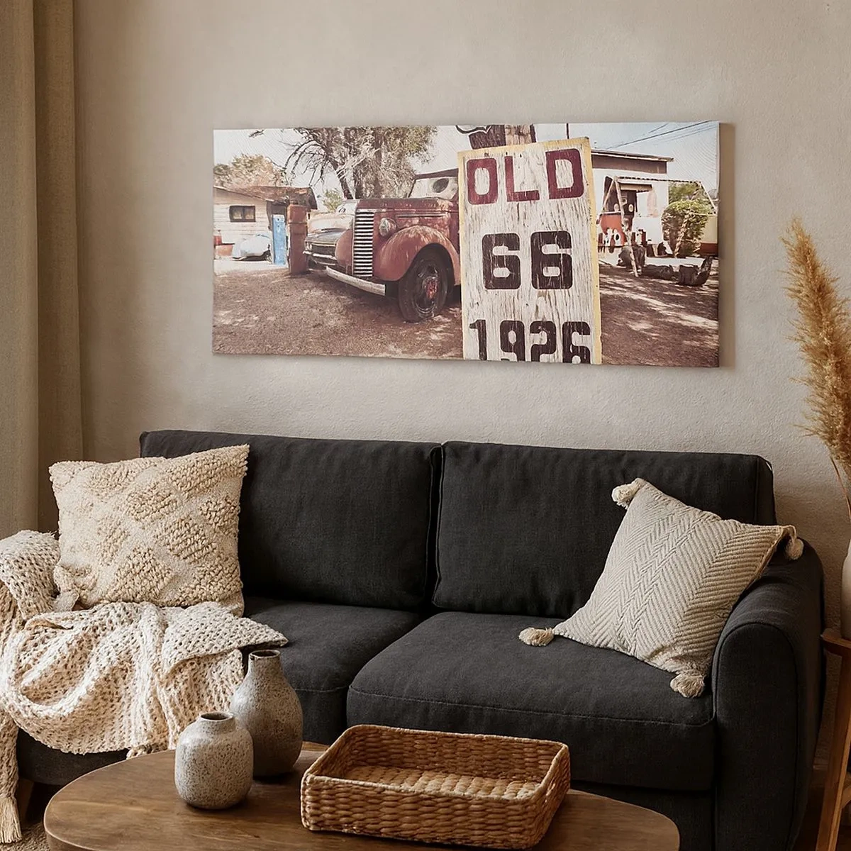 Impression sur toile - Image sur toile - La légende de la province américaine - 100x40 cm