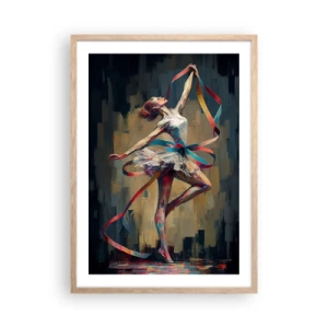 Affiche dans un chêne clair - Poster - Danse du ruban - 50x70 cm