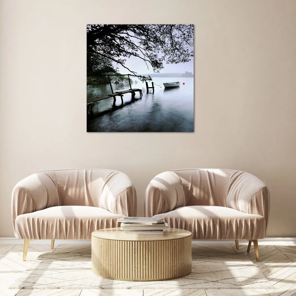 Impression sur verre - Image sur verre - Tu te reposes déjà - 50x50 cm