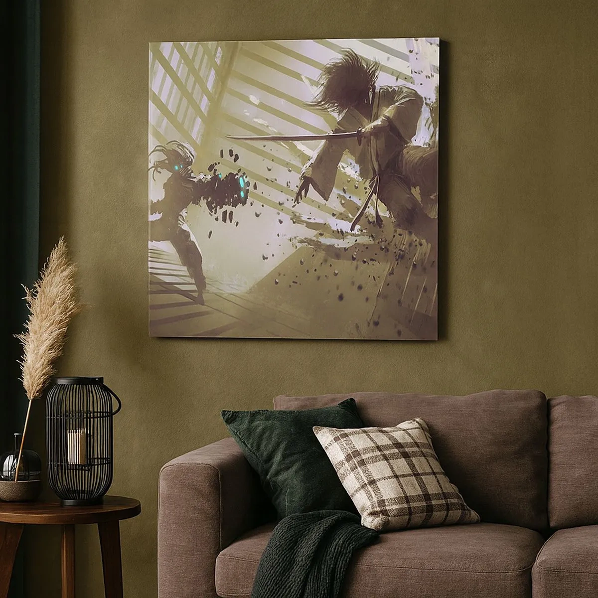 Impression sur toile - Image sur toile - Et tu peux être un samouraï - 30x30 cm