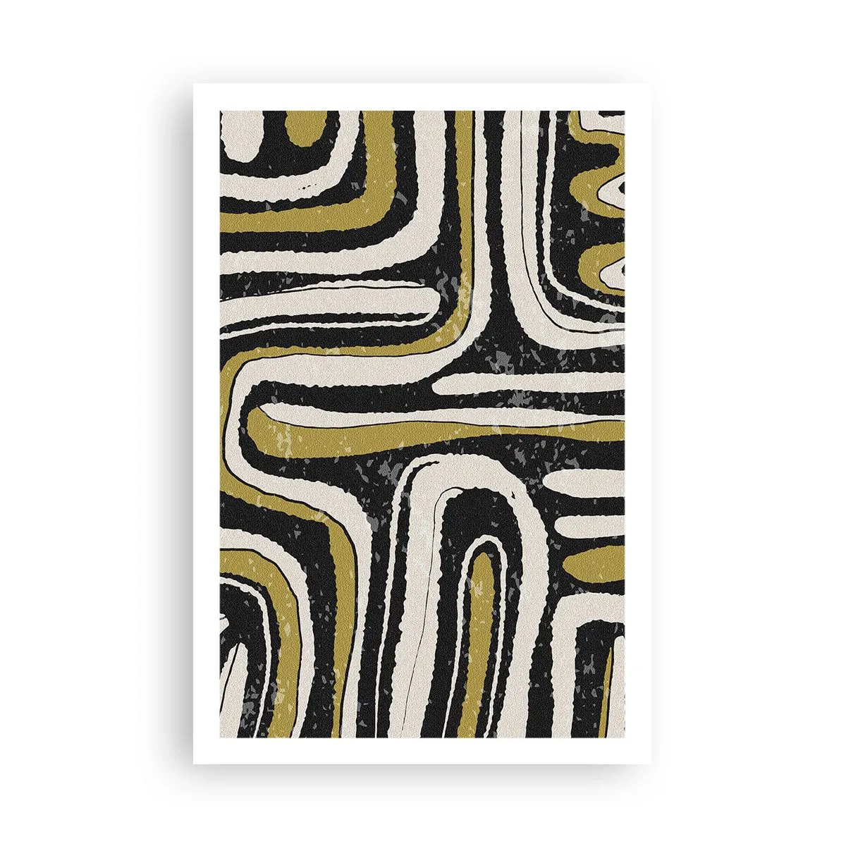 Affiche - Poster - Composition : routes et ruelles - 61x91 cm