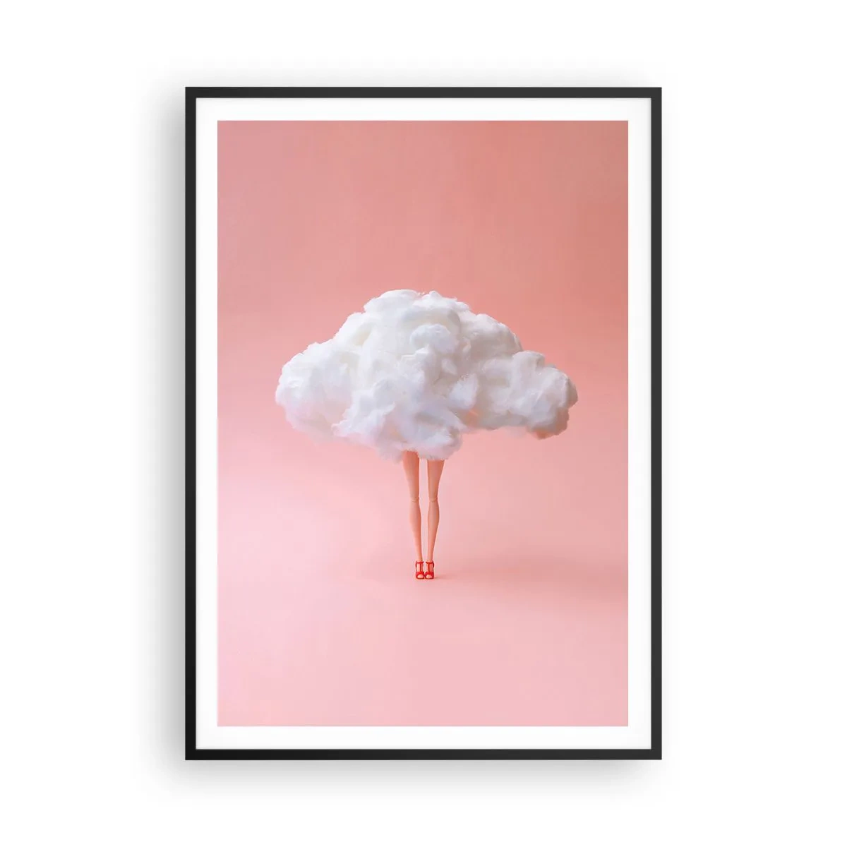 Affiche dans un cadre noir - Poster - Douce promesse - 70x100 cm