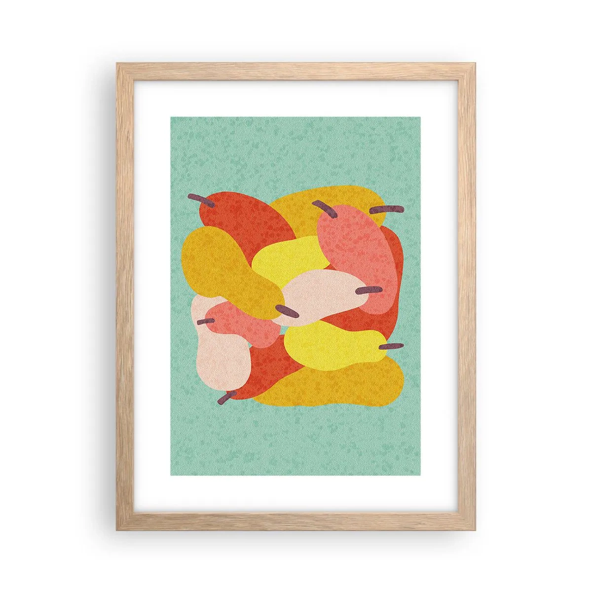 Affiche dans un chêne clair - Poster - Essayez le soleil d'été - 30x40 cm