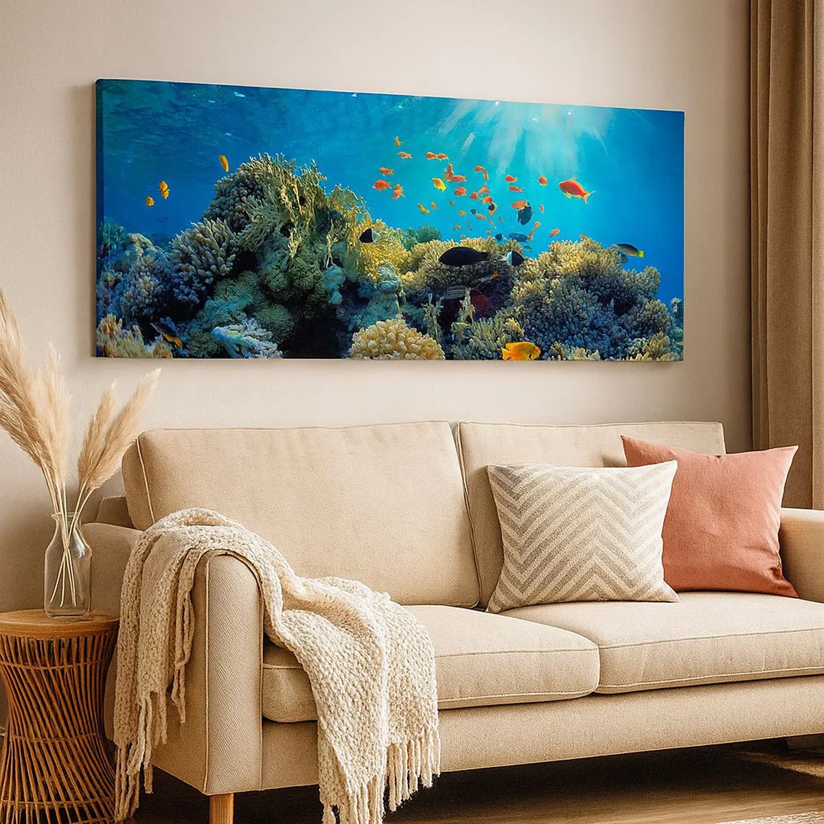 Impression sur toile - Image sur toile - Trésor sous-marin - 100x40 cm