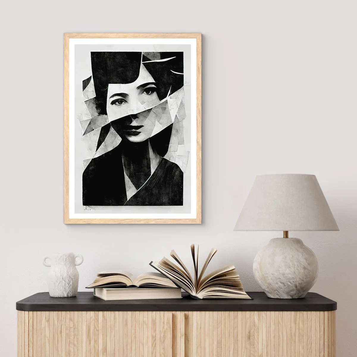 Affiche dans un chêne clair - Poster - Vraiment ce que tu es… - 61x91 cm