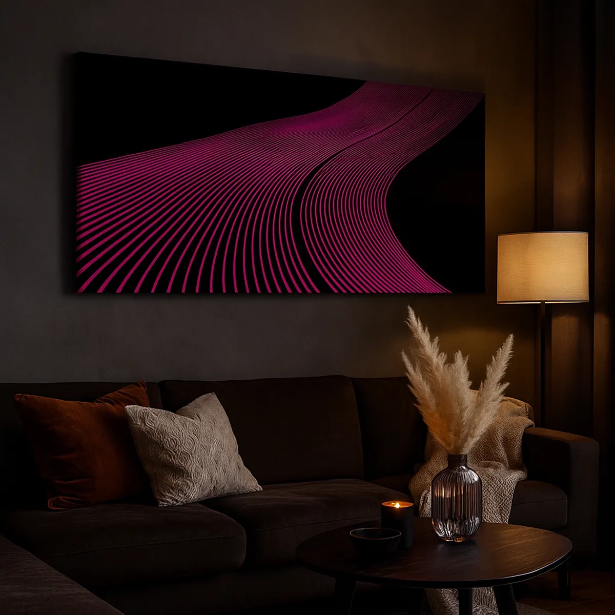 Impression sur toile - Image sur toile - Avenue de lumière - 30x30 cm