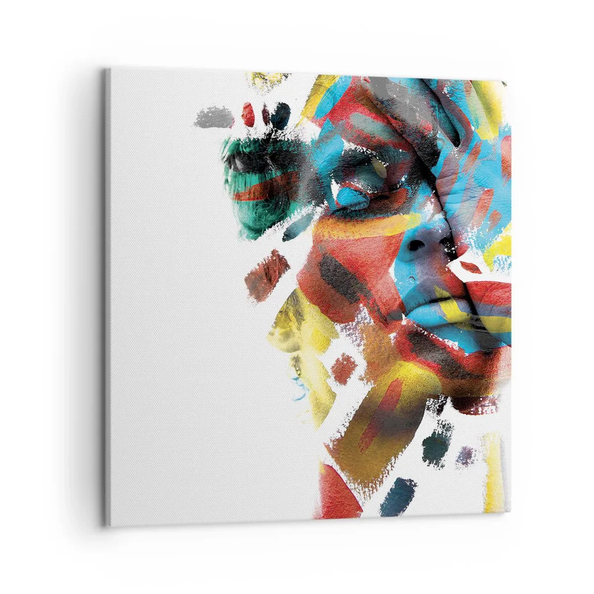 Impression sur toile - Image sur toile - Personnalité colorée - 50x50 cm