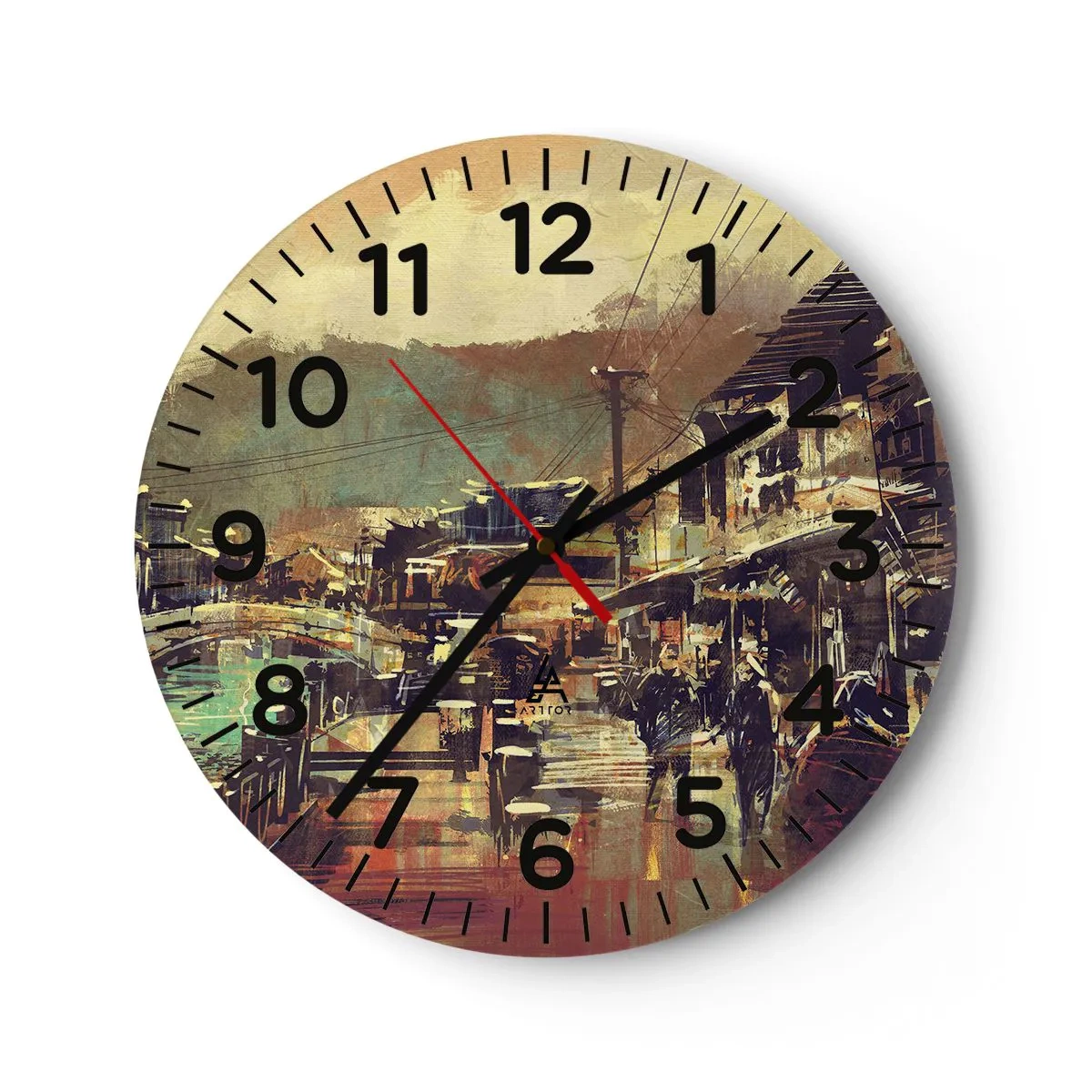 Horloge murale - Pendule murale - La vie comme une richesse de gris - 30x30 cm