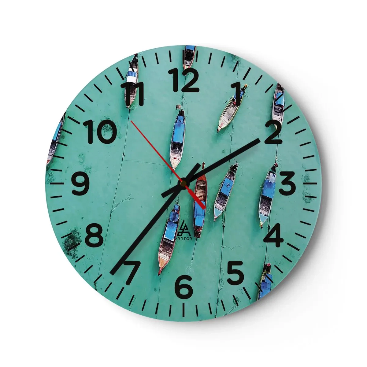 Horloge murale - Pendule murale - Dans une attente jouyeuse - 40x40 cm